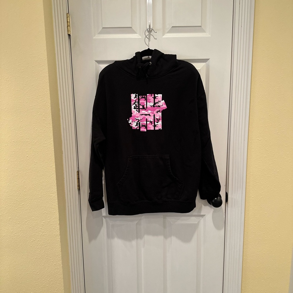 Anti Social Social Club Black Hoodie with Pink Graphic